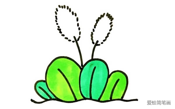 狗尾巴草简笔画