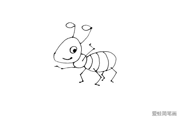 卡通蚂蚁简笔画