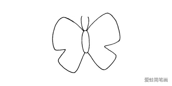蝴蝶简笔画