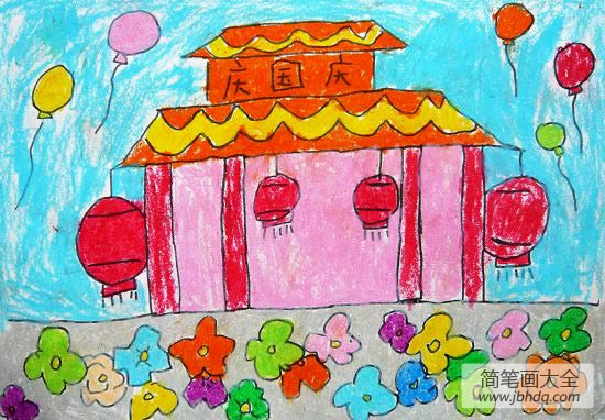 庆国庆儿童画画作品