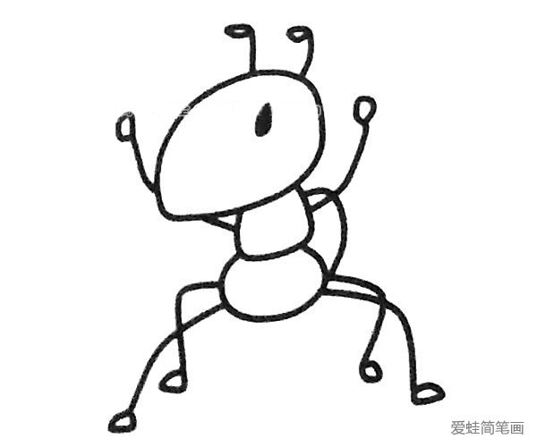蚂蚁简笔画
