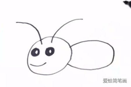 小蚂蚁简笔画
