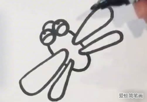 蜻蜓的简笔画