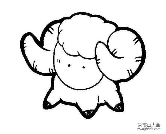 小羊羔简笔画