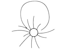 桃花简笔画