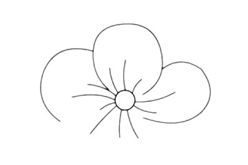 桃花简笔画
