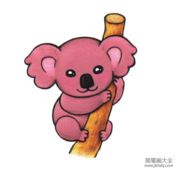 简单的动物简笔画 树袋熊