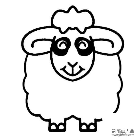 关于羊的简笔画学习