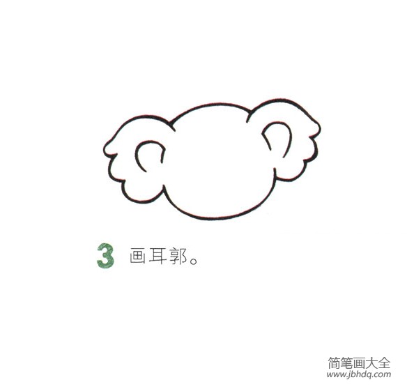 简单的动物简笔画 树袋熊