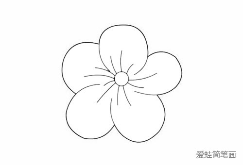 桃花简笔画