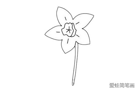 水仙花简笔画