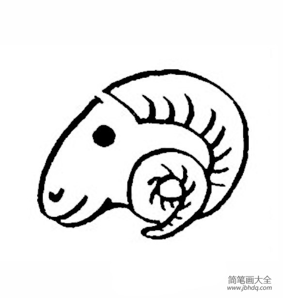简单的羊的简笔画学习
