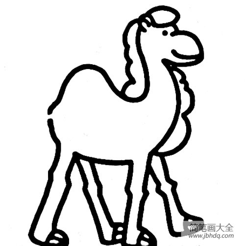 儿童动物简笔画 骆驼