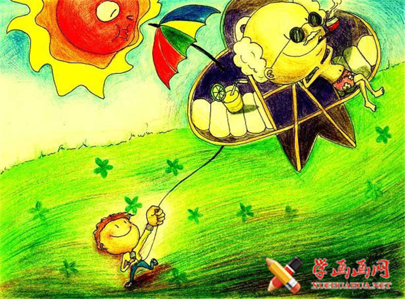 儿童画旋转的齿轮(1)