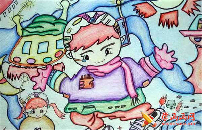 宇宙探险的小女孩(1)