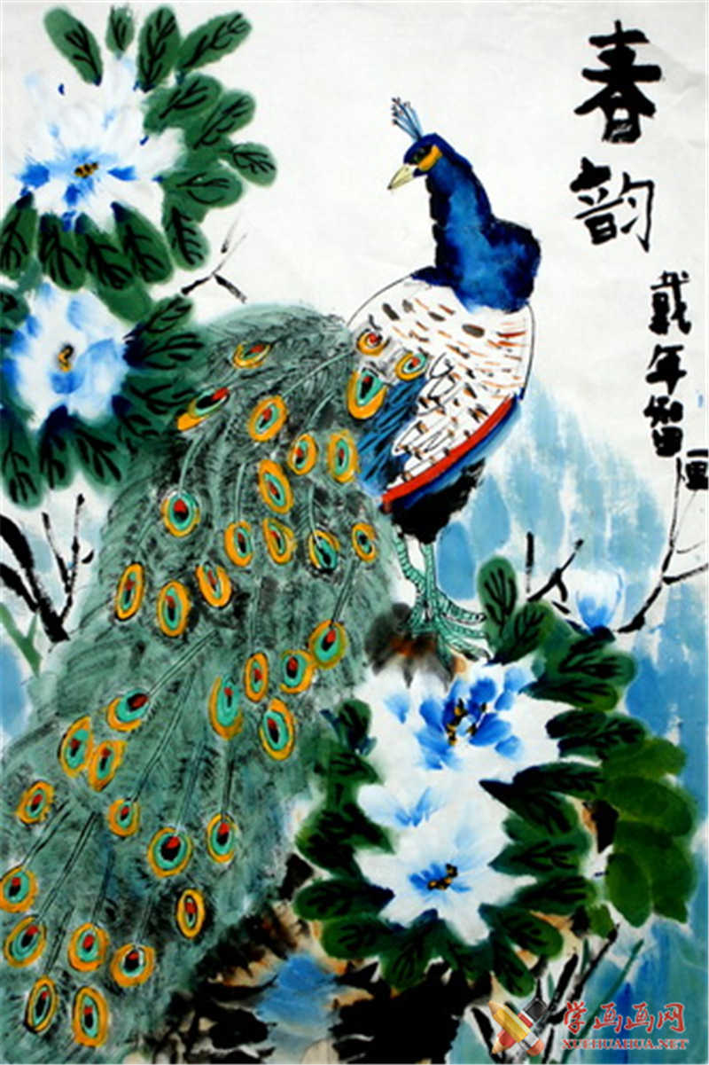 中国画孔雀(1)