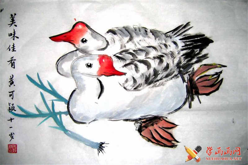 查看原始大图 一对大白鸭(1)