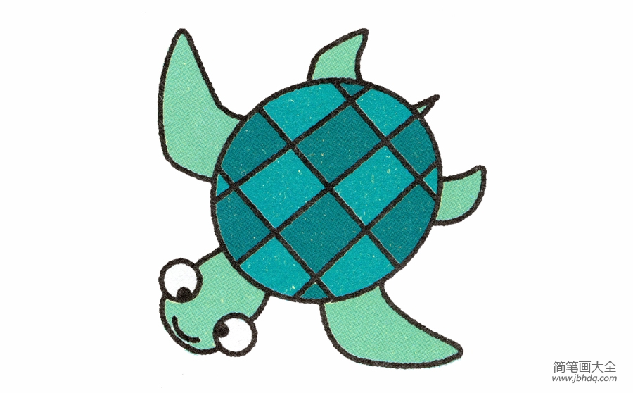 海龟简笔画画法