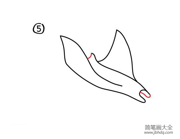 如何画魔鬼鱼 魔鬼鱼简笔画步骤