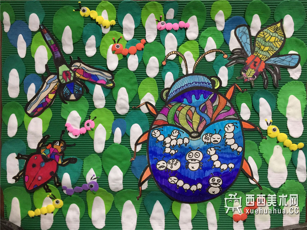 二等奖小学生获奖科幻画《智能害虫捕捉器——机器昆虫》赏析(1)