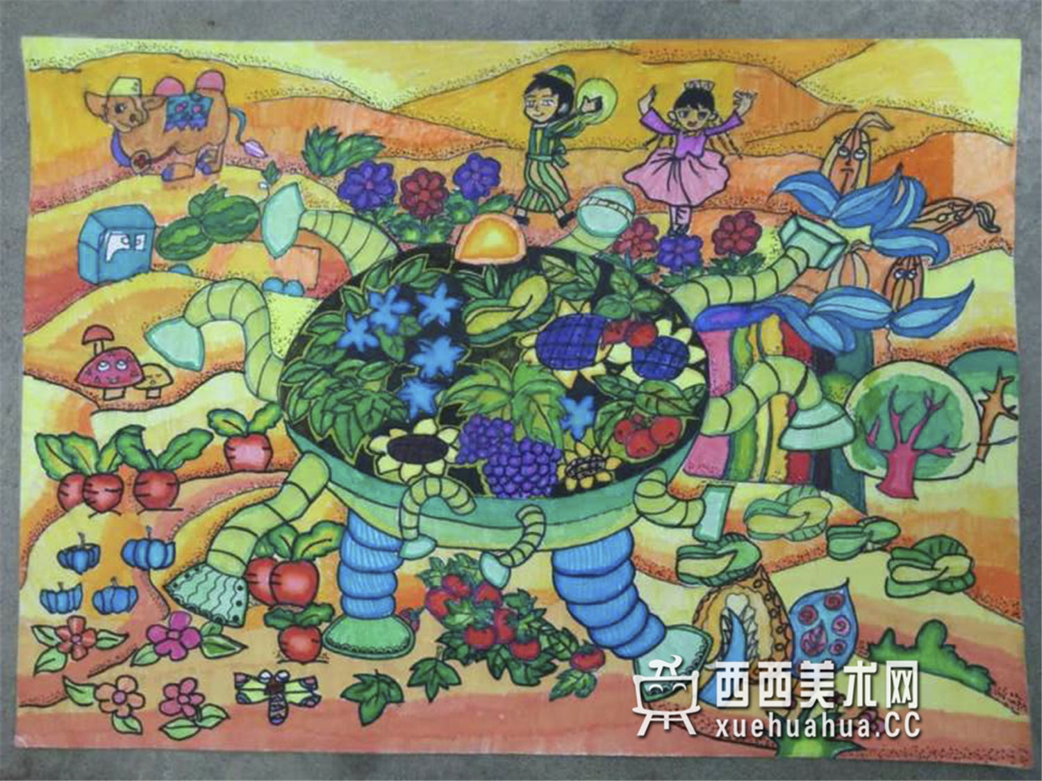 获奖二等奖中学生科幻画《万能的种子》赏析(1)