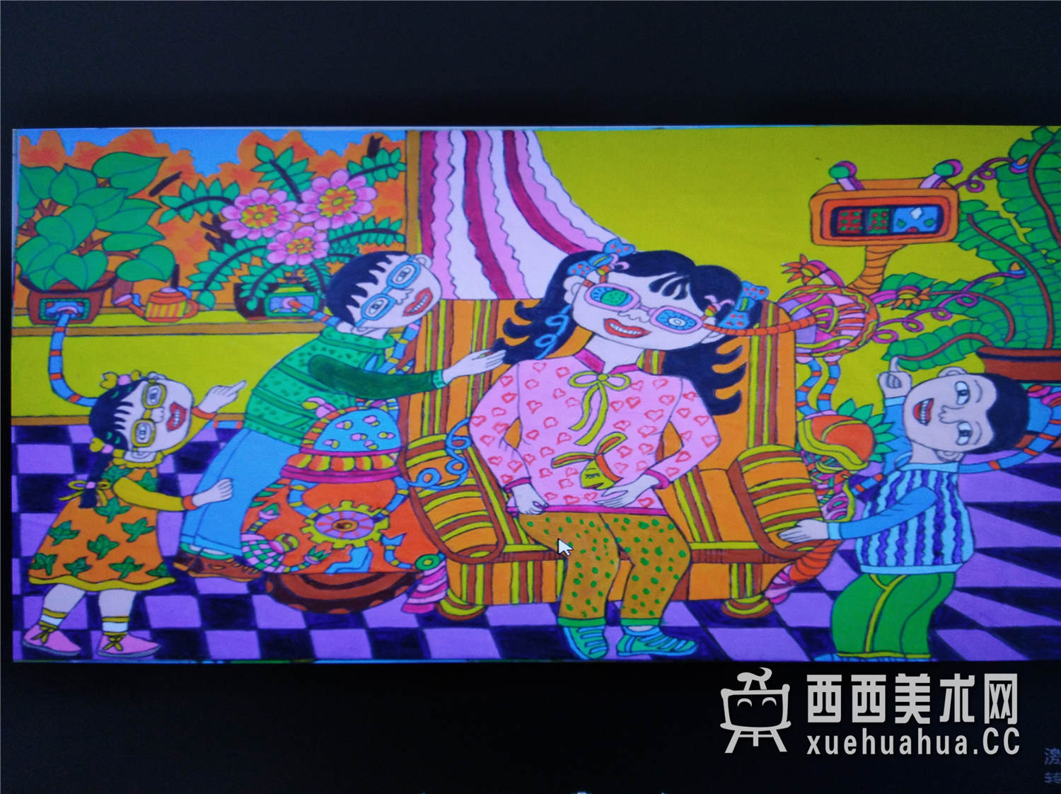 查看原始大图 二等奖获奖科幻画《光明天使》赏析(1)