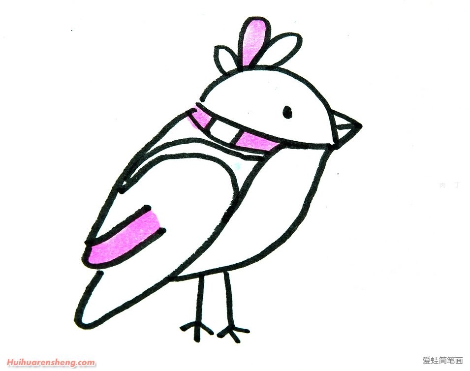 美再的小鸟简笔画