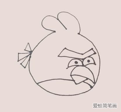愤怒的小鸟简笔画
