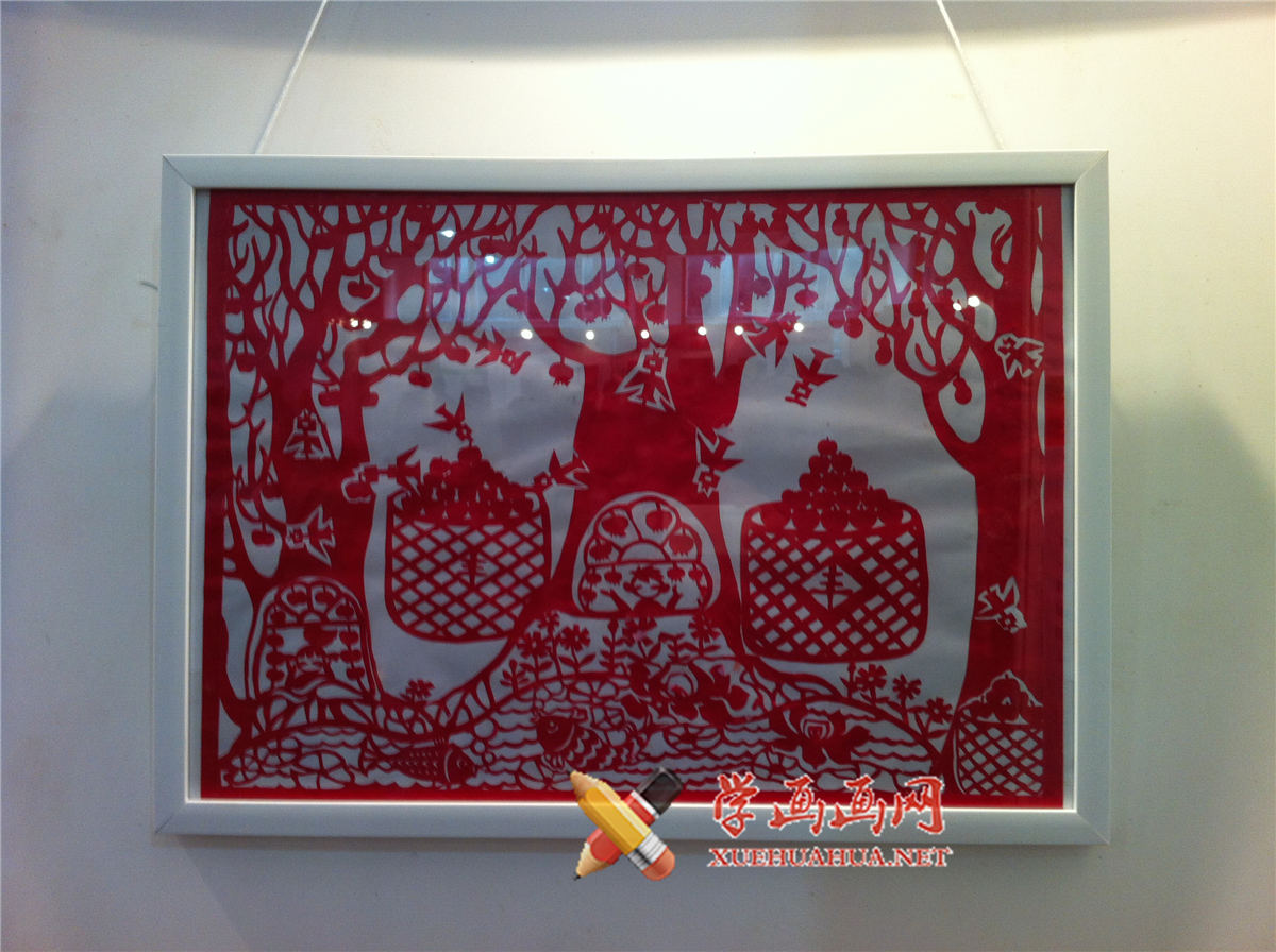 查看原始大图 六年级小学生三等奖科幻画赏析《现代智能果园》(1)