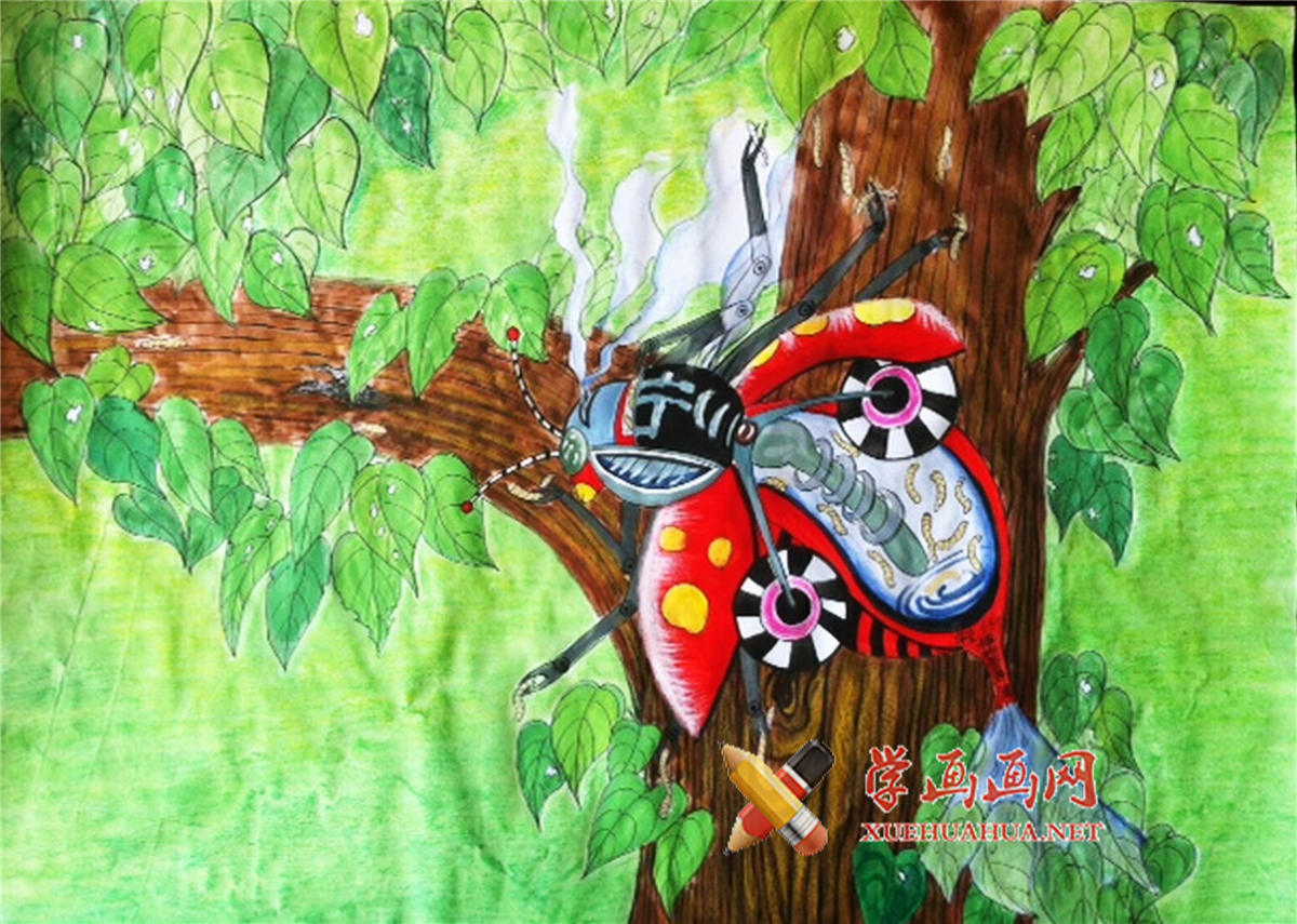 查看原始大图 中学生科幻画(1)