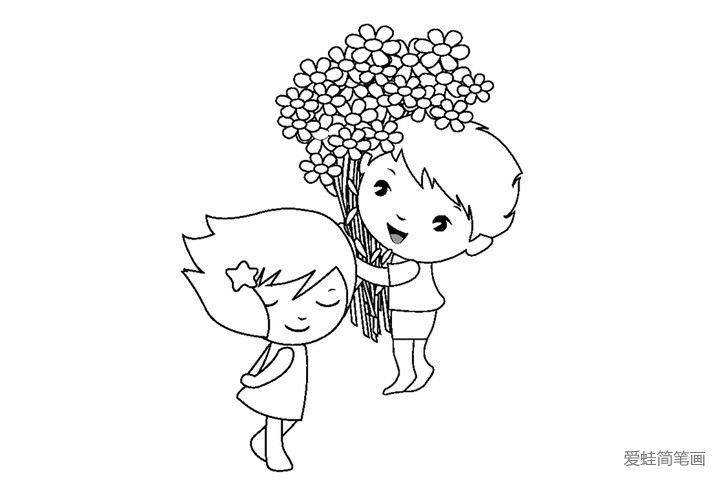 情人节主题简笔画图片3