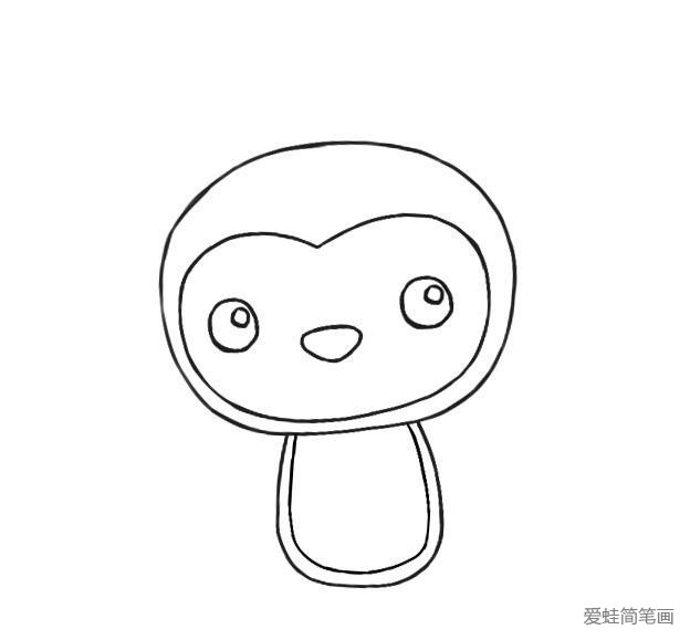 4.画身体轮廓线条。