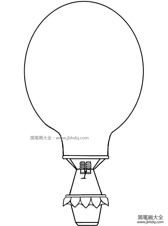 热气球简笔画图片