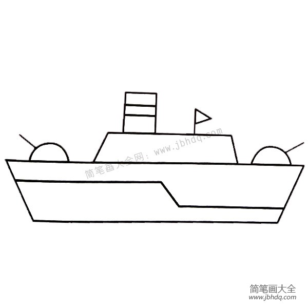 军舰简笔画