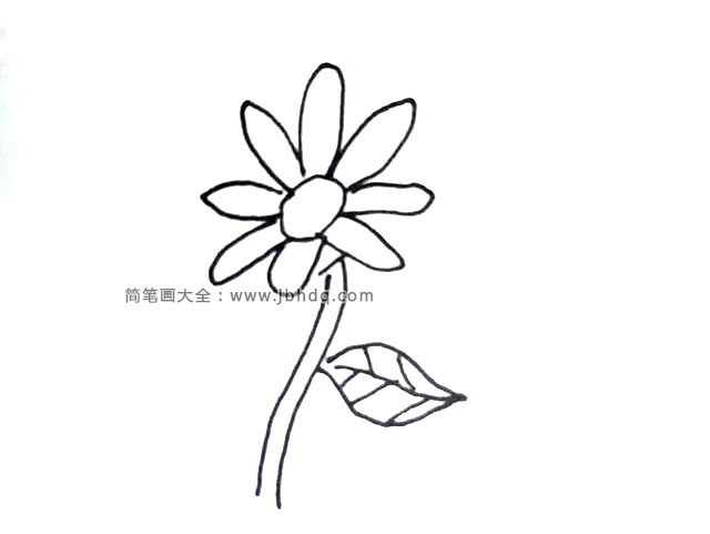简单的向日葵简笔画