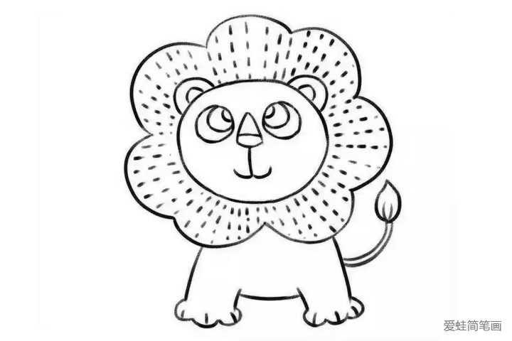 9.加上尾巴。