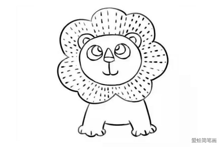 8.画出脚掌。
