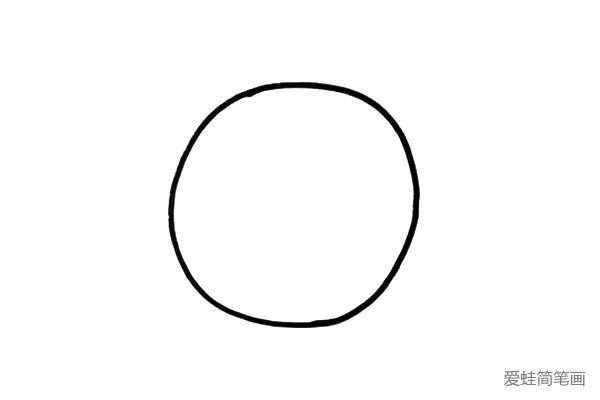 1.闹钟的形状是一个大大的圆形，你可以先用铅笔来画。