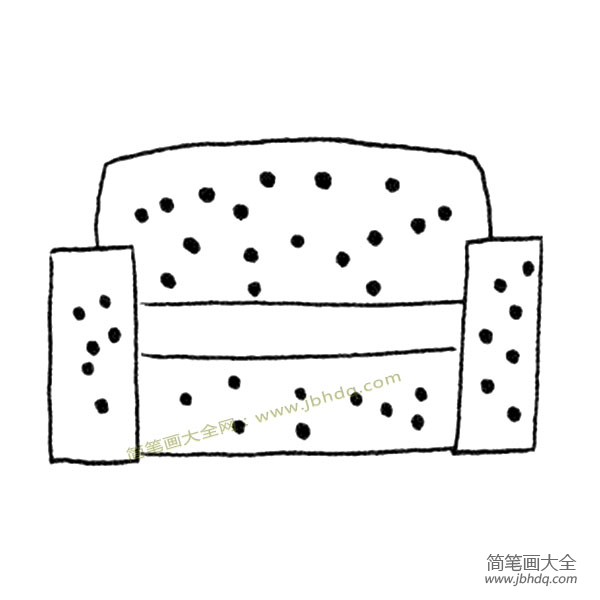 点点沙发简笔画图片