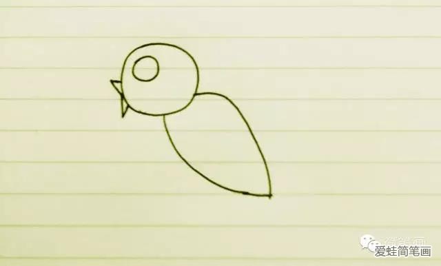 飞翔的小鸟简笔画