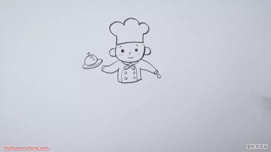 厨师简笔画