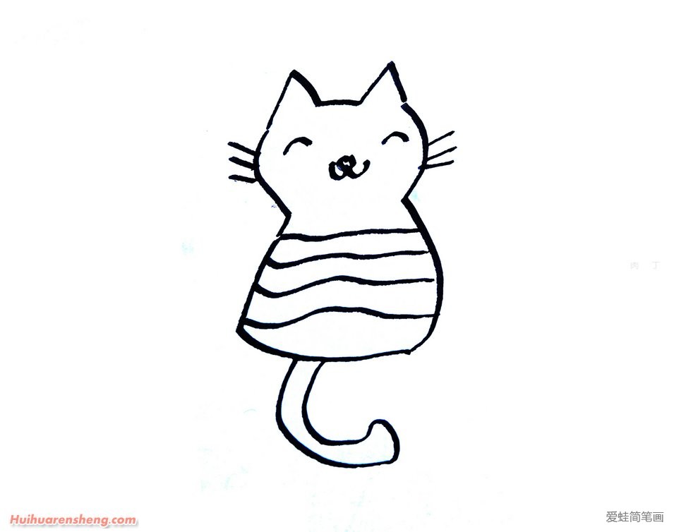 宠物猫简笔画