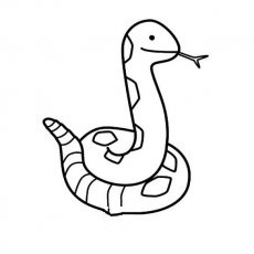 关于蛇的简笔画