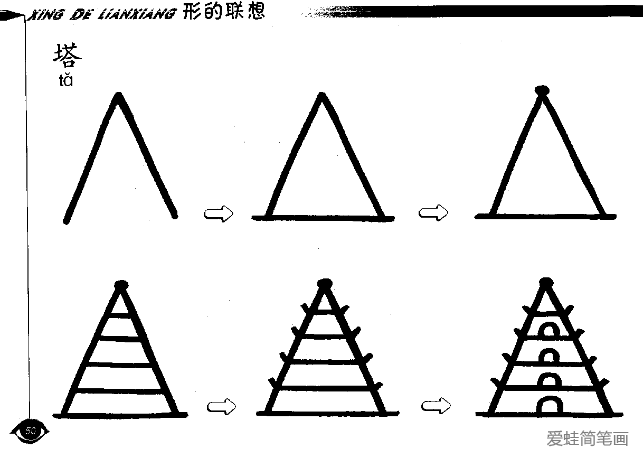 塔简笔画