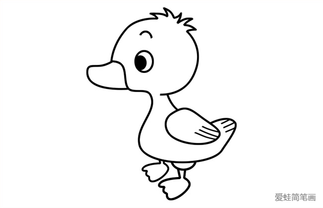 鸭子简笔画