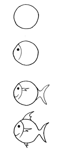 小鱼儿简笔画