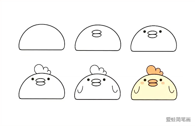 小鸡简笔画