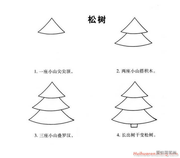 松树简笔画