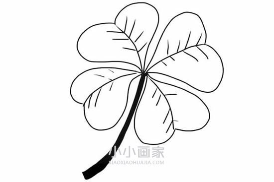 四叶草简笔画画法图片步骤