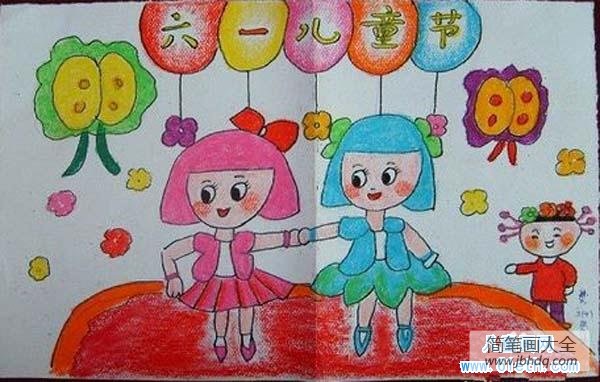 小学三年级六一儿童节儿童画画作品